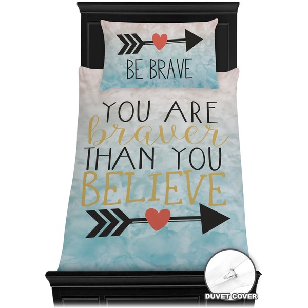 Inspirational Quotes Bedding Set (Twin) - Duvet