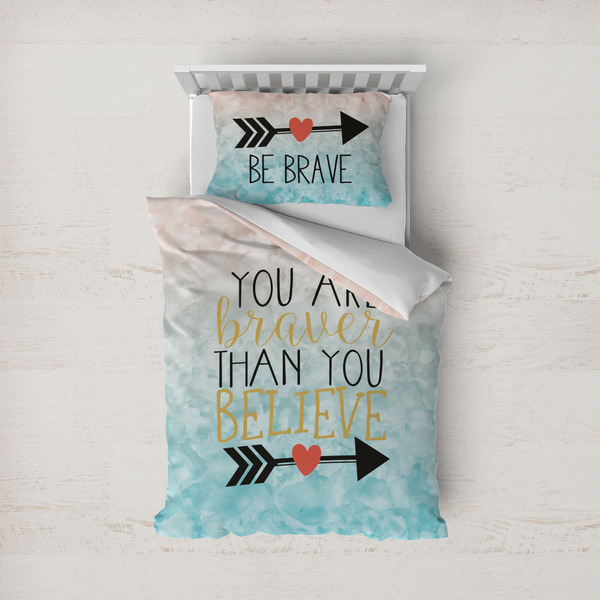 Custom Inspirational Quotes Duvet Cover Set - Twin