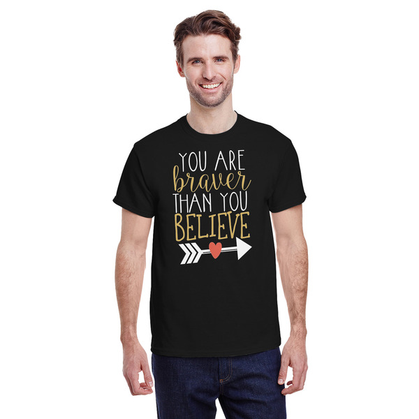 Custom Inspirational Quotes T-Shirt - Black - Medium