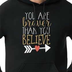 Inspirational Quotes Hoodie - Black - XL