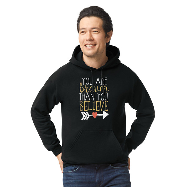 Custom Inspirational Quotes Hoodie - Black - Small