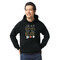 Inspirational Quotes Black Hoodie on Model - Front