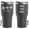 Inspirational Quotes Black RTIC Tumbler - Front and Back