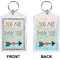 Inspirational Quotes Bling Keychain (Front + Back)