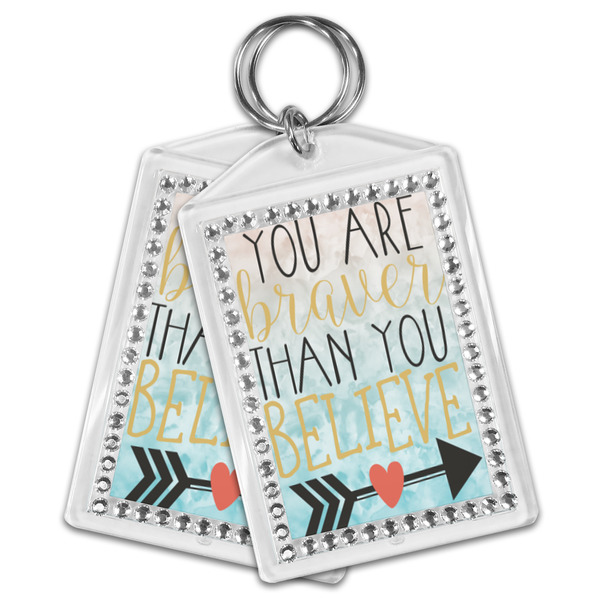 Inspirational Quotes Bling Keychain - MAIN