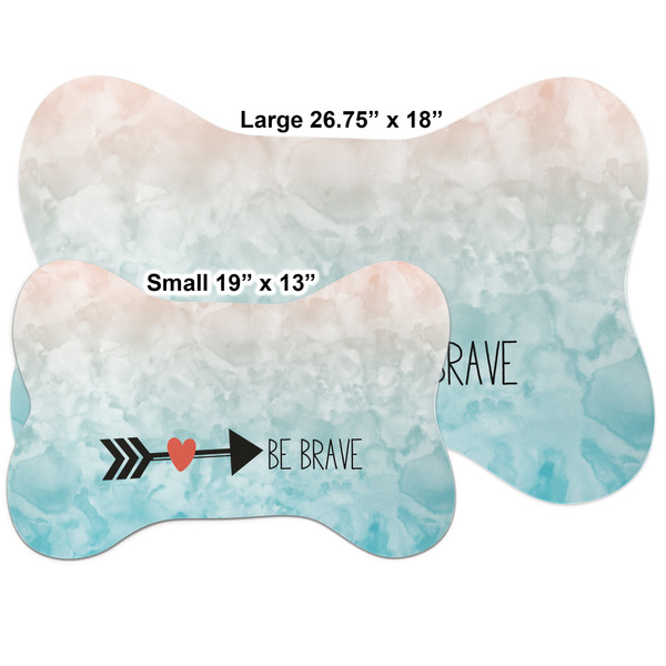 Inspirational Quotes Bone Shaped Mat Comparison