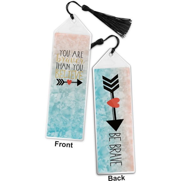 Inspirational Quotes Bookmark with tassel - Front and Back