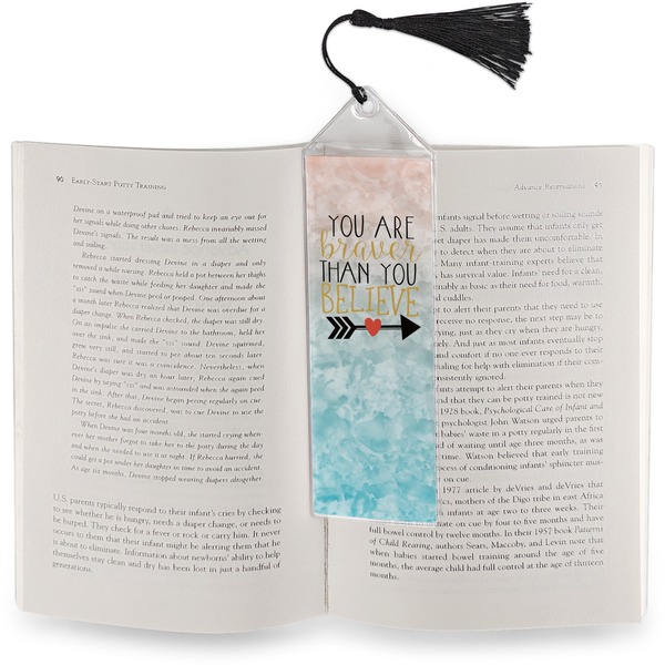 Inspirational Quotes Bookmark with tassel - In book