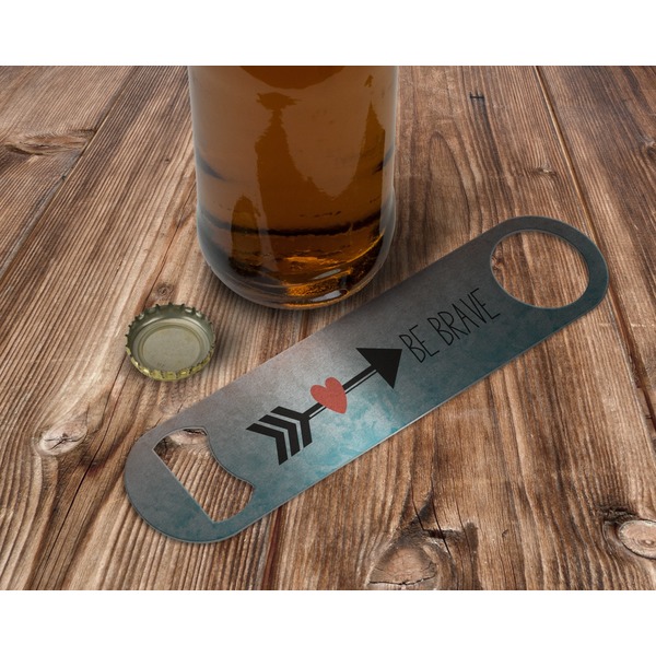 Inspirational Quotes Bottle Opener - In Use