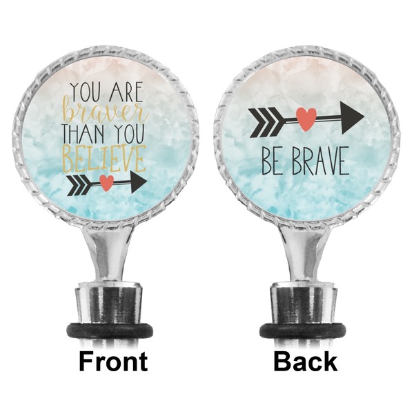 Inspirational Quotes Bottle Stopper - Front and Back
