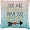 Inspirational Quotes Burlap Pillow 22"