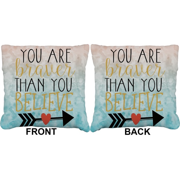 Inspirational Quotes Burlap Pillow Approval