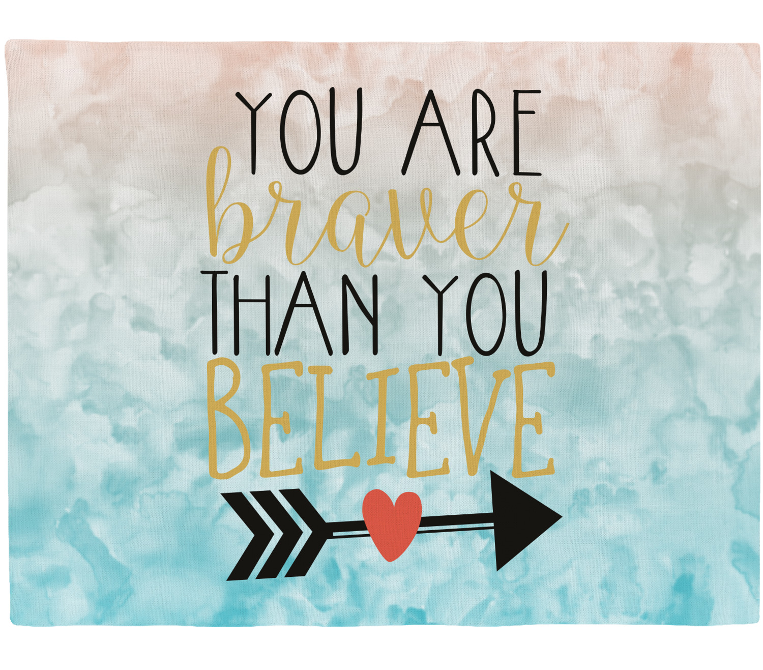 Inspirational Quotes Placemat (Fabric) (Personalized) YouCustomizeIt