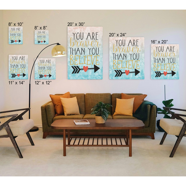 Inspirational Quotes Canvas Prints - Multiple Sizes