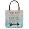 Inspirational Quotes Canvas Tote Bag (Front)