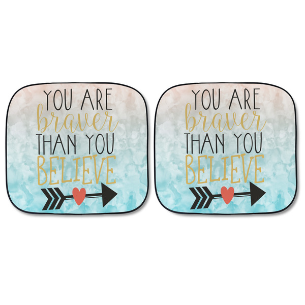Inspirational Quotes Car Sun Shades - FRONT