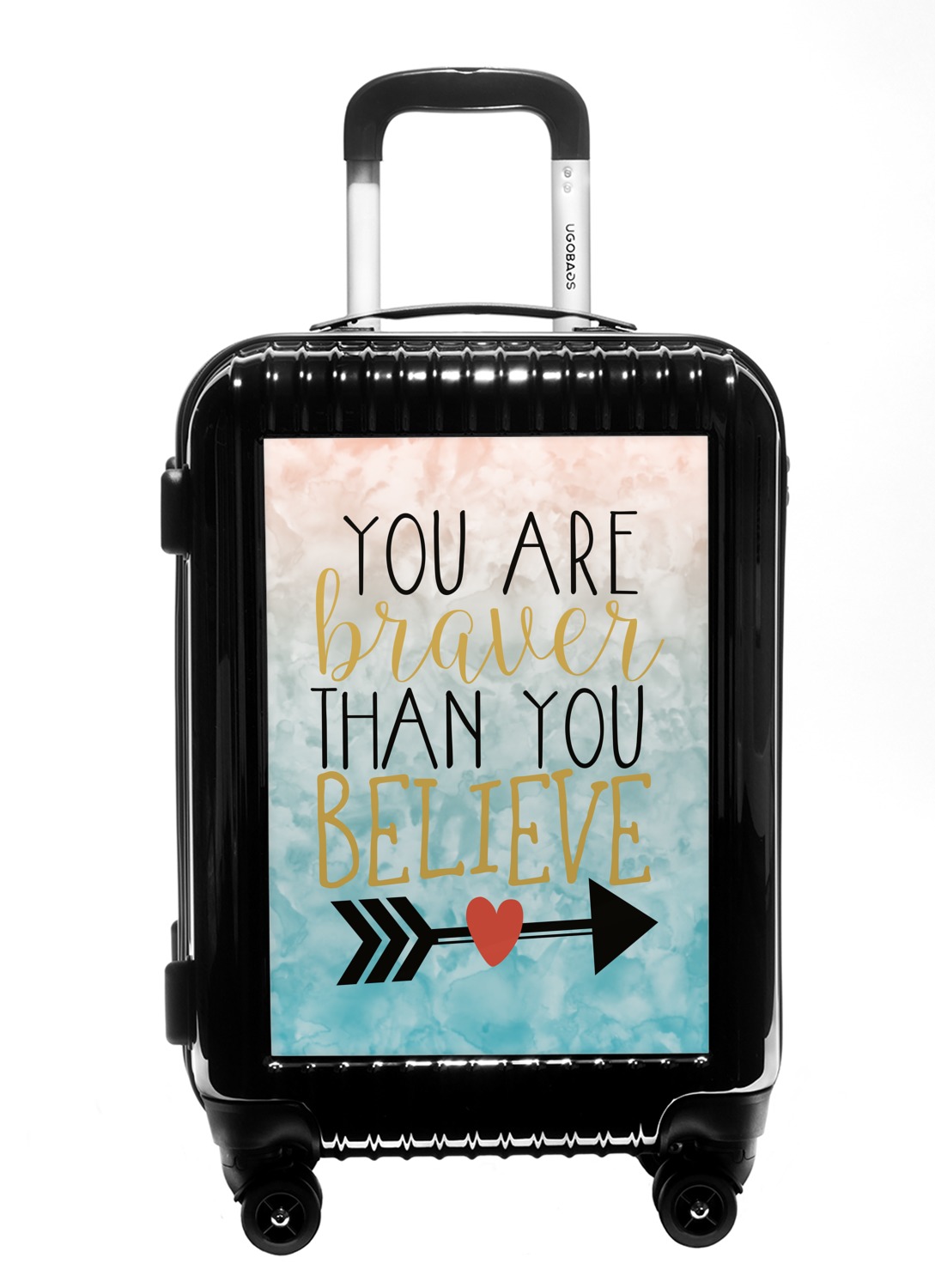 Inspirational Quotes Carry On Hard Shell Suitcase YouCustomizeIt