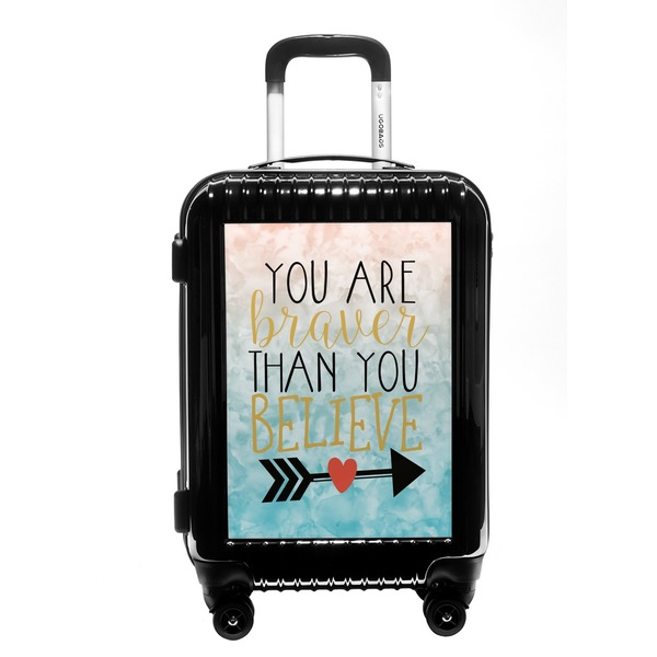 Custom Inspirational Quotes Carry On Hard Shell Suitcase