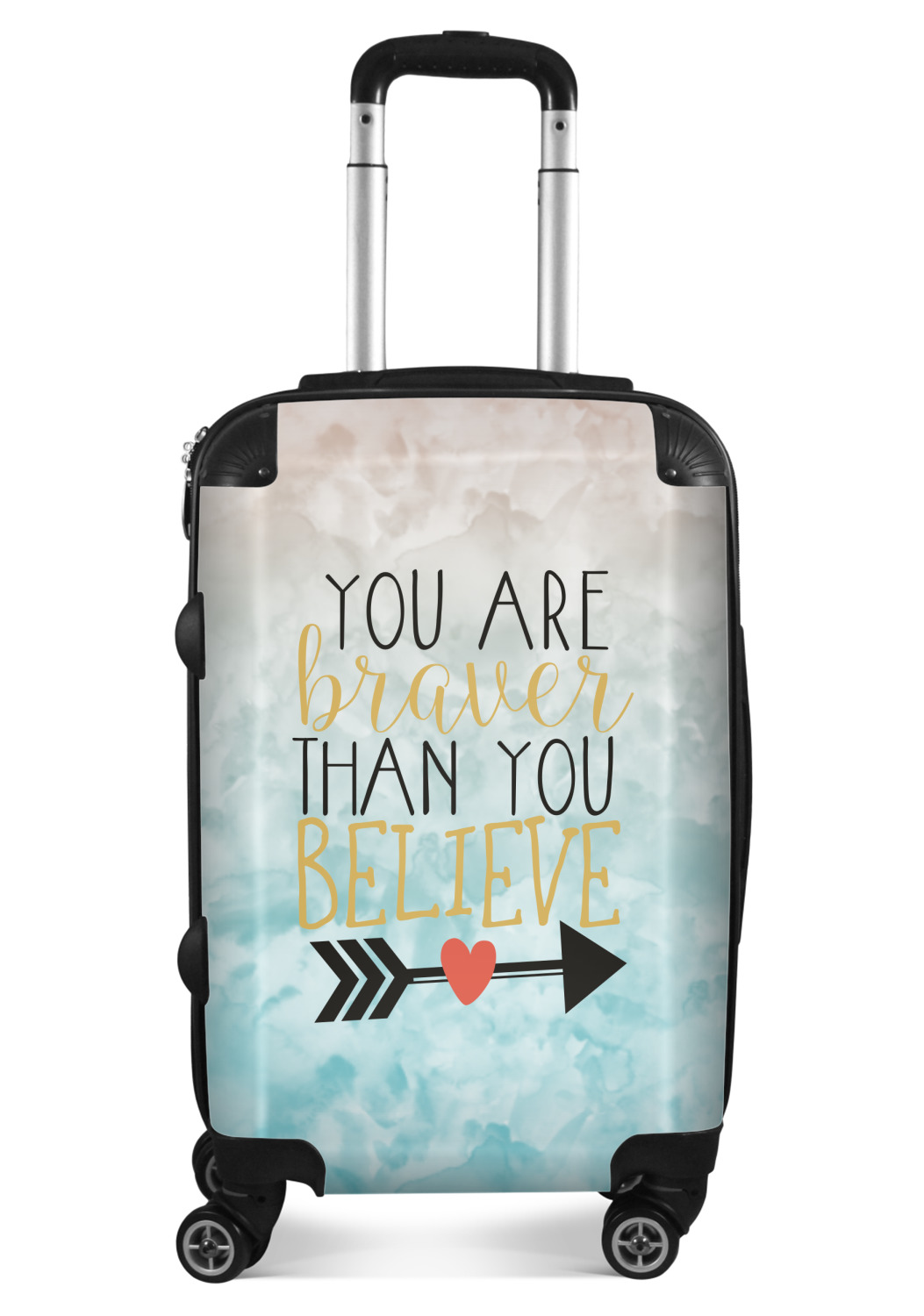 Inspirational Quotes Suitcase 20" Carry On (Personalized