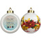 Inspirational Quotes Ceramic Christmas Ornament - Poinsettias (APPROVAL)