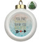 Inspirational Quotes Ceramic Christmas Ornament - Xmas Tree (Front View)