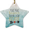 Inspirational Quotes Ceramic Flat Ornament - Star (Front)
