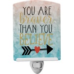 Inspirational Quotes Ceramic Night Light