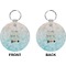 Inspirational Quotes Circle Keychain (Front + Back)