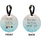 Inspirational Quotes Circle Luggage Tag (Front + Back)