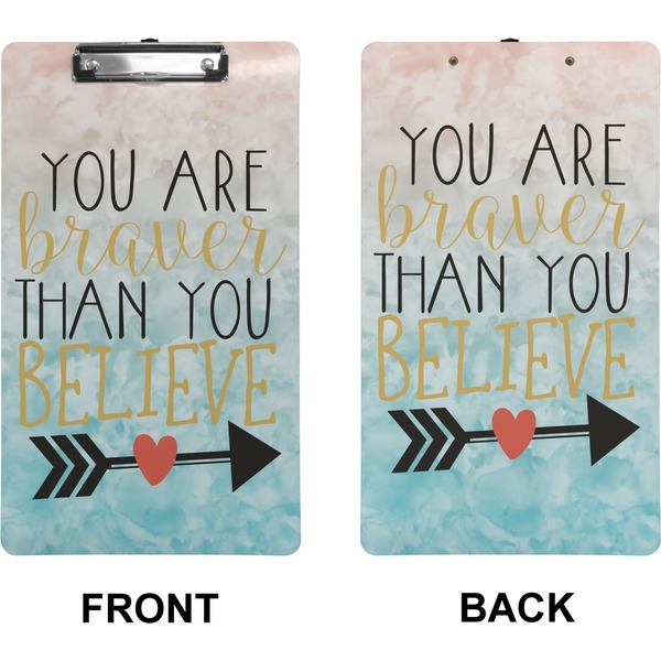 Inspirational Quotes Clipboard (Legal) (Front + Back)