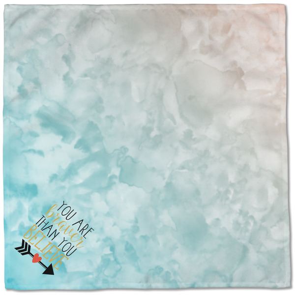 Inspirational Quotes Cloth Napkins - Personalized Dinner (Full Open)