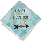 Inspirational Quotes Cloth Cocktail Napkin - Single