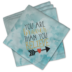 Inspirational Quotes Cloth Cocktail Napkins - Set of 4