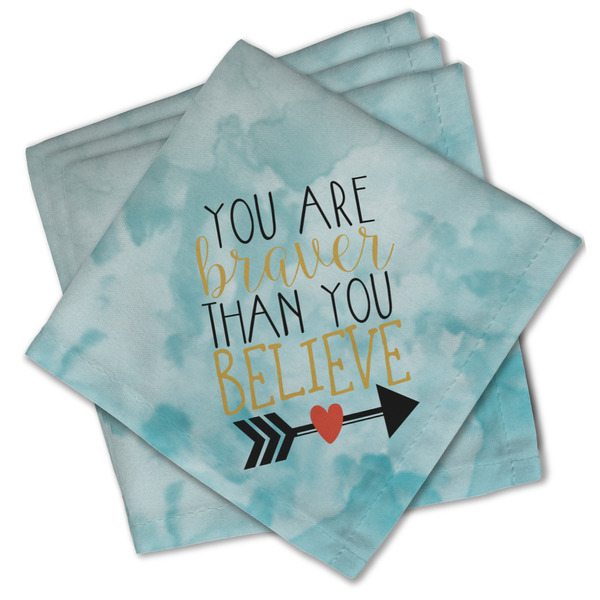 Inspirational Quotes Cloth Napkins - Personalized Lunch (PARENT MAIN Set of 4)