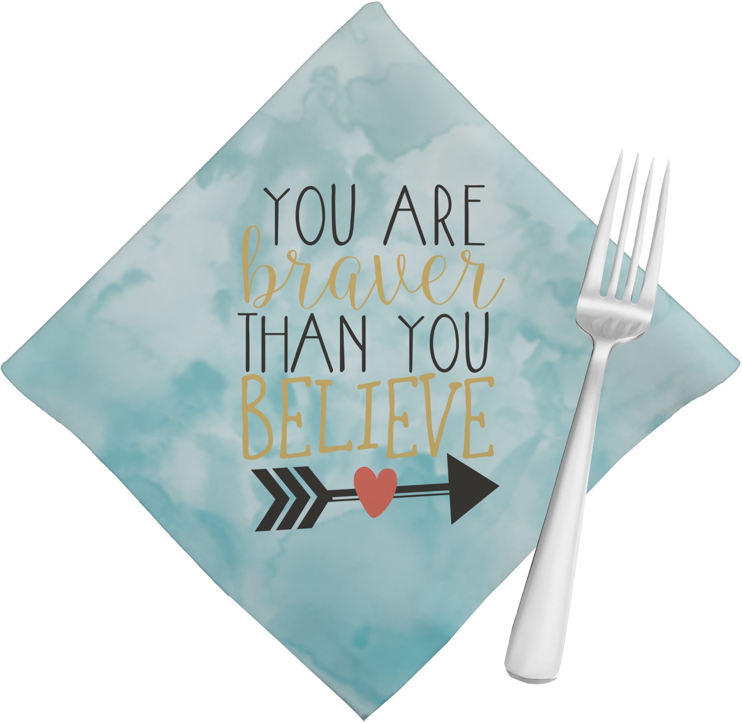 Inspirational Quotes Cloth Napkins (Set of 4) YouCustomizeIt