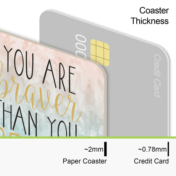 Inspirational Quotes Coaster Thickness