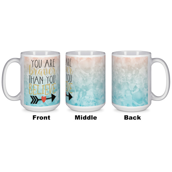 Inspirational Quotes Coffee Mug - 15 oz - White APPROVAL