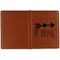 Inspirational Quotes Cognac Leather Passport Holder Outside Single Sided - Apvl