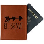 Inspirational Quotes Passport Holder - Faux Leather - Single Sided