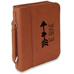 Inspirational Quotes Leatherette Bible Cover with Handle & Zipper - Small - Single Sided