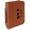 Inspirational Quotes Cognac Leatherette Bible Covers with Handle & Zipper - Main