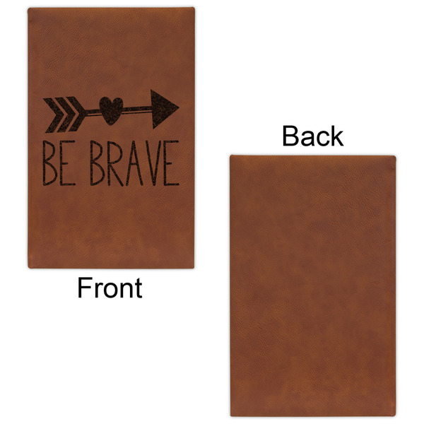 Inspirational Quotes Cognac Leatherette Journal - Single Sided - Apvl