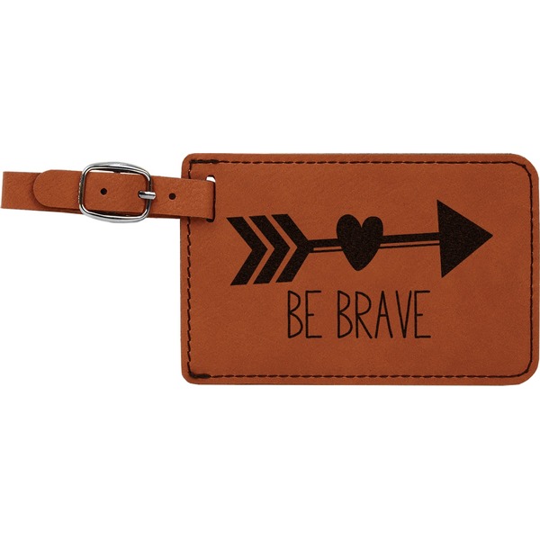 Custom Inspirational Quotes Leatherette Luggage Tag