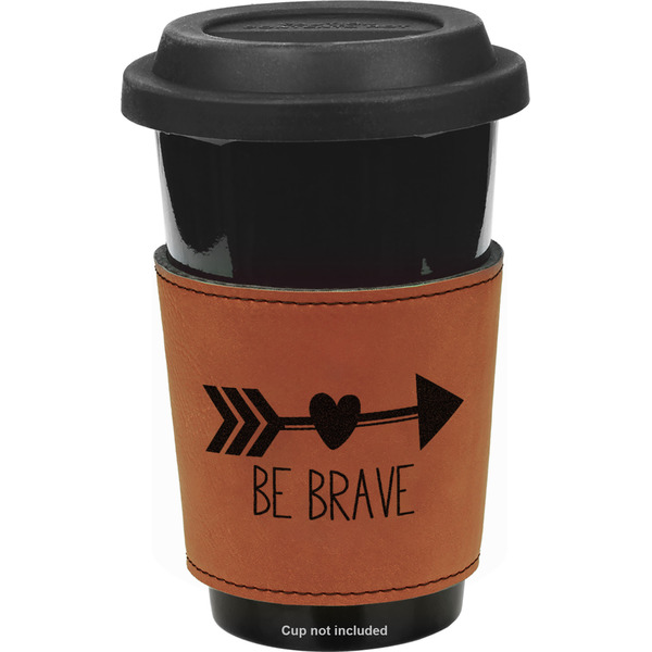 Custom Inspirational Quotes Leatherette Cup Sleeve - Double Sided