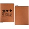 Inspirational Quotes Cognac Leatherette Portfolios with Notepad - Small - Single Sided- Apvl