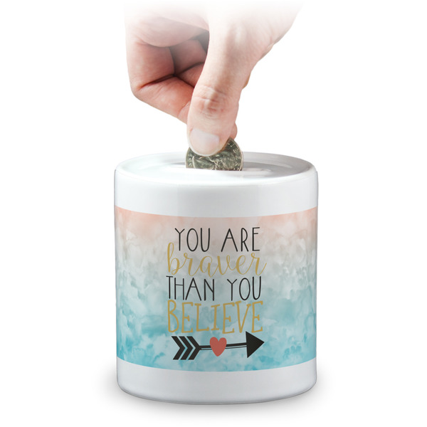 Custom Inspirational Quotes Coin Bank