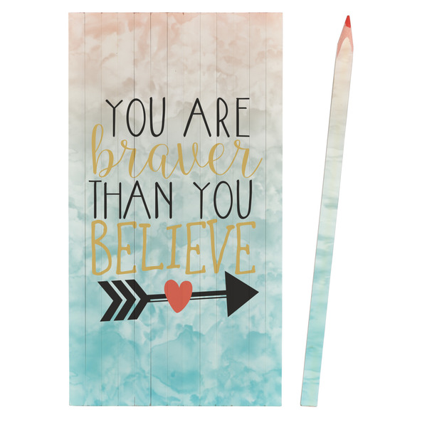 Inspirational Quotes Colored Pencils - Front View