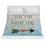 Inspirational Quotes Comforter - King