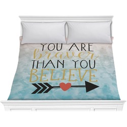 Inspirational Quotes Comforter - King