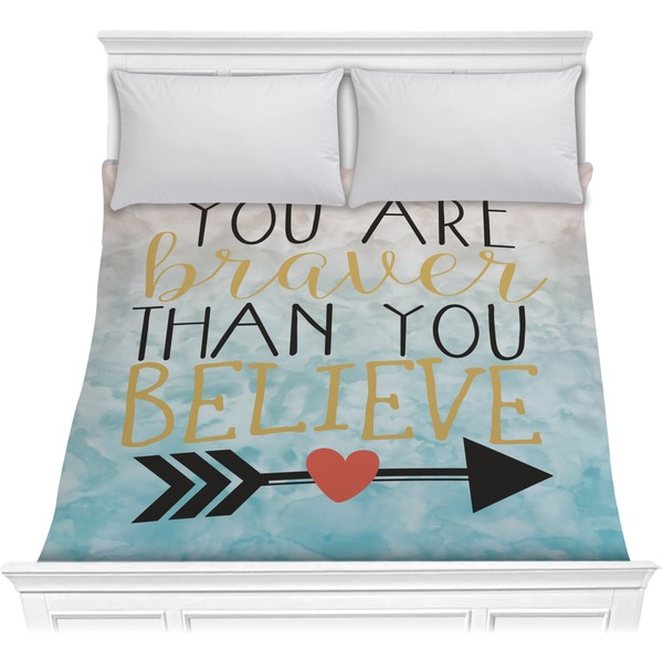 Custom Inspirational Quotes Comforter - Full / Queen